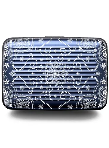 Кошелек Ogon Design Stockholm Card Case Premium V3, алюминиевый, синий