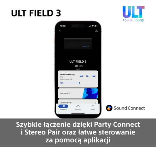 Głośnik Bluetooth Sony ULT Field 3 SRS-ULT30B Czarny