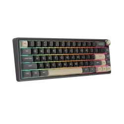 Klawiatura mechaniczna Royal Kludge RK-R65 Phantom Brown Switch Czarno-Szary