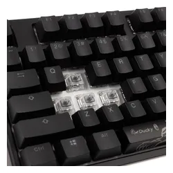 Klawiatura mechaniczna Ducky One 2 Backlit PBT RGB - Cherry MX Speed Silver - czarny