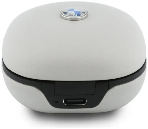 Słuchawki dokanałowe BMW Leather Metal Logo ANC Taupe