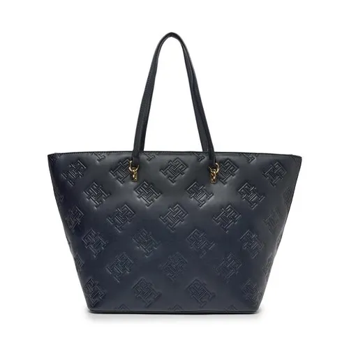 Сумка Tommy Hilfiger Th Refined Tote Mono Handbag AW0AW15726 Navy Blue