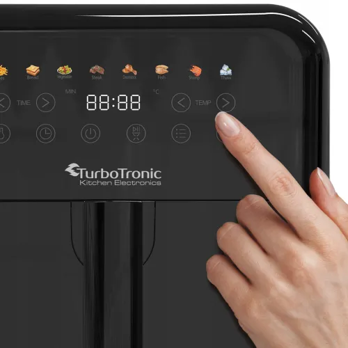 Air Fryer Frytkownica beztłuszczowa TURBOTRONIC TT-AF190 Czarny 6l 8 automatycznych programów