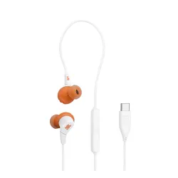 Słuchawki przewodowe JBL Endurance Run 3C USB-C Dokanałowe Mikrofon Biały