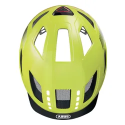 Kask rowerowy ABUS Hyban 2.0 LED Signal Żółty Miejski (rozmiar XL)