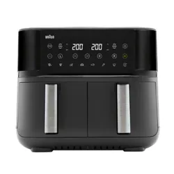 Air Fryer Frytkownica beztłuszczowa BRAUN TD3030.IBK 8l z podwójnym koszem 8 automatycznych programów