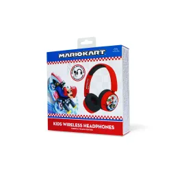 Słuchawki bezprzewodowe z mikrofonem OTL Technologies Mario Kart Kids Wireless Dla Dzieci Nauszne Czerwono-czarny