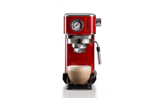 ARIETE Perfetto Slim Manometro Moderna 1381/33 1300 W czerwony - ekspres do kawy ciśnieniowy