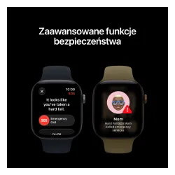 Apple Watch Series 12 GPS Koperta 42 mm z aluminium w kolorze gwiezdnej szarości Pasek sportowy w kolorze granatu M/L