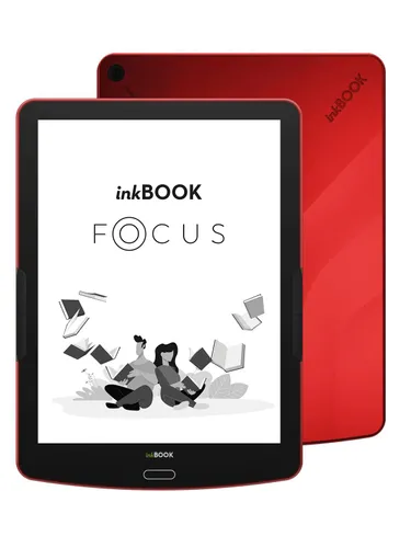 Czytnik E-booków inkBOOK Focus - 7,8" - 16GB -WiFi - czerwony + etui