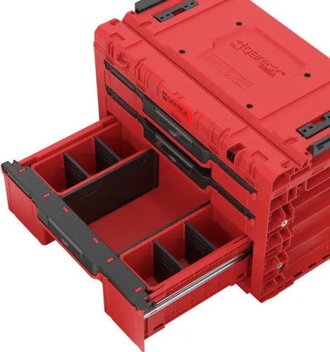 Skrzynka narzędziowa QBRICK System Prime Drawer 3 Toolbox Expert Red Ultra HD