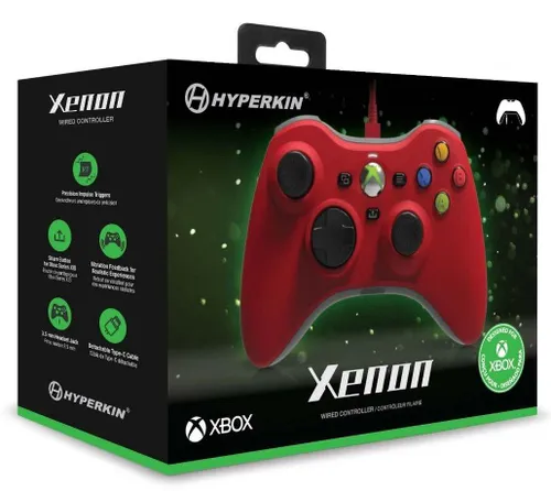 Геймпад Hyperkin Xenon Pad для Xbox, ПК-проводной-красный