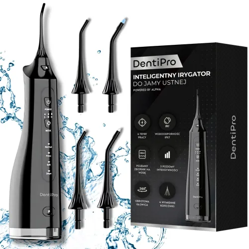 Irygator do zębów ALPHA DentiPro SWF-02 Czarny