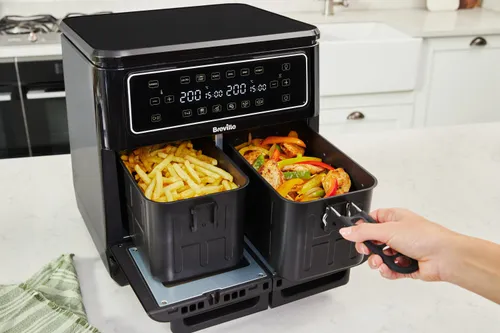 Air Fryer Frytkownica beztłuszczowa BREVILLE VDF130X 11l z podwójnym koszem