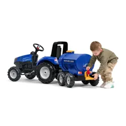 Falk Przyczepa Cysterna Beczkowóz Z Kranem New Holland Niebieska 3-7 Lat