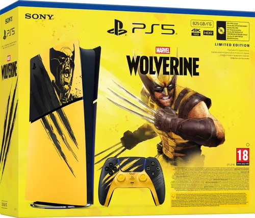Konsola SONY PlayStation 5 Digital Marvel’s Wolverine Battle Yellow