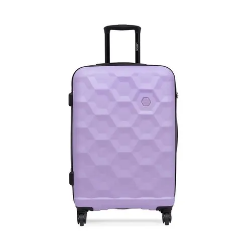 Средний жесткий чемодан Lasocki WAL-M-02PURPLE-ABS-04 фиолетовый