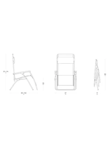 Fotel relaksacyjny Lafuma RT 2 Batyline Iso - black