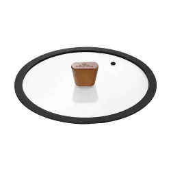 GERLACH Natur 24 cm - patelnia ceramiczna nieprzywierająca z pokrywką