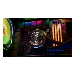 Chłodzenie Krux HydroGlance 240 ARGB LCD Czarny