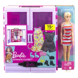 Кукла Барби Mattel Барби шкаф с куклой и аксессуарами HJL66