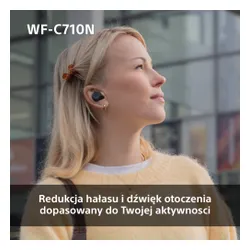 Słuchawki dokanałowe SONY WF-C710 ANC Wodoodporne Czarny