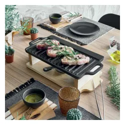 TOGNANA Fusion Taste 21 cm - patelnia żeliwna z deską