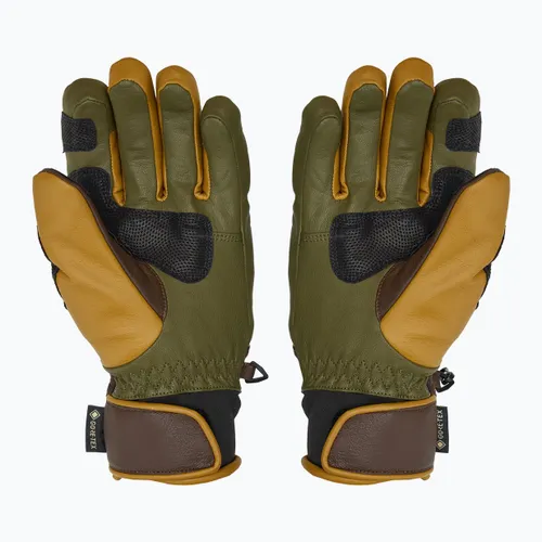 Rękawice narciarskie męskie ZIENER Guard GTX + Gore Grip PR alpine dark/brown