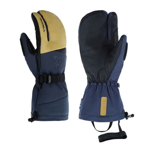 Rękawice narciarskie męskie Viking Norvik Pro Lobster Freeride navy/beige