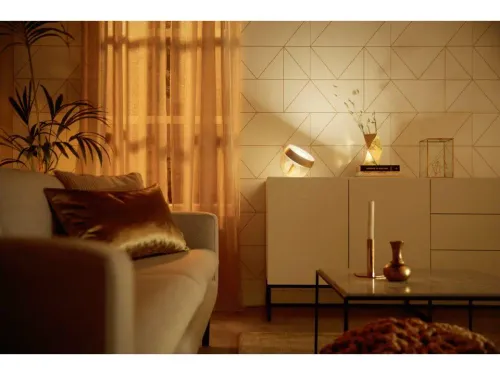 Lampa biurkowa Philips Hue White and Colour Ambiance Iris złoty
