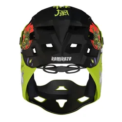 Kask KAMIKAZE Ronin Zielony Full Face (rozmiar L)