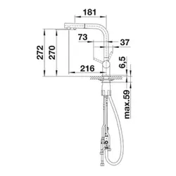 Bateria BLANCO Fontas-S II 525200 Antracyt