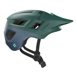 Kask rowerowy LAZER Coyote KinetiCore Zielono-niebieski mat MTB z możliwością zamontowania lampki (rozmiar S)