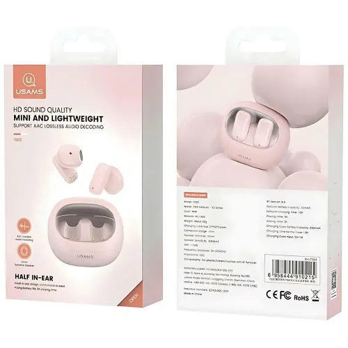 Słuchawki bezprzewodowe USAMS TD 22 Series TWS Douszne Bluetooth 5.3 Zielony