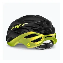 Kask rowerowy MET Estro Mips black/lime yellow metallic matt glossy