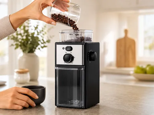 Młynek Do Kawy BLOW Elektryczny Żarnowy Mocny 150w Pojemnik 100g Cicha Praca