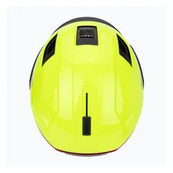Kask rowerowy z kierunkowskazami ABUS Hyp-e Ace signal yellow