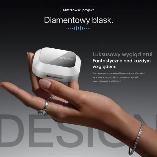Słuchawki bezprzewodowe realme Buds Air8 Pro Dokanałowe Bluetooth 6.1 Funkcje AI Czarny