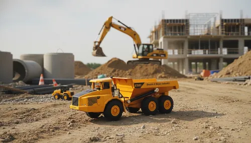 Zdalnie sterowany samochód COIL Auto RC pilot wywrotka ciężarówka VOLVO 1:16 żółta