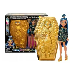 LALKA MONSTER HIGH Cleo De Nile GOLDEN GLAM CASE zestaw z tatuażami HNF72