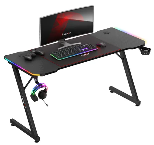 Biurko gamingowe HUZARO Hero 3.3 RGB Czarny