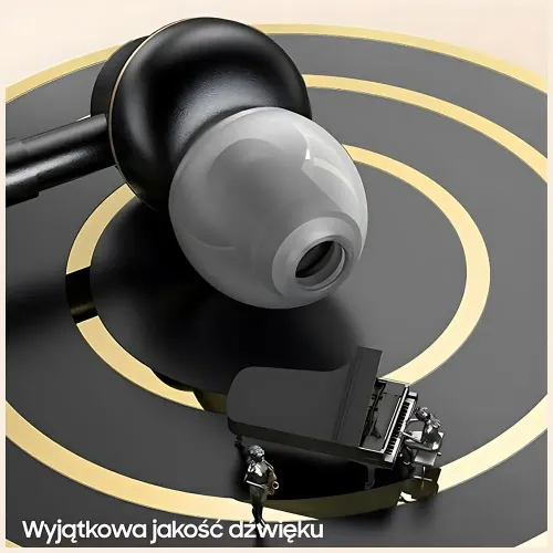 Słuchawki bezprzewodowe USAMS EP-43 Metal USB-C Dokanałowe Mikrofon Zielony