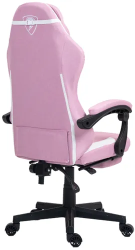 Fotel COBRA Player 5.0 CRF54PK Różowy + podnóżek