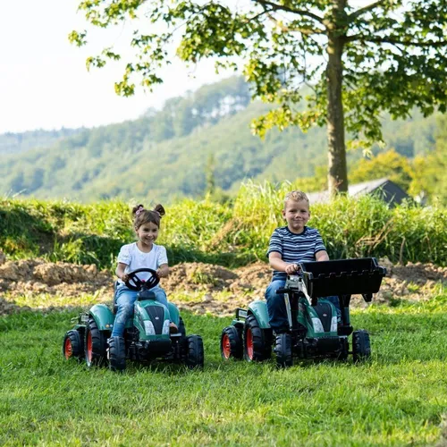 Falk Traktor Lander Zielony Na Pedały Z Przyczepką Od 3-7 Lat
