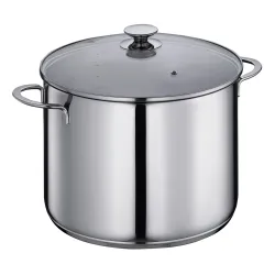 KÜCHENPROFI Capri – stalowy garnek ze szklaną pokrywką 12 l śred. 28 x 20,5 cm