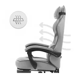 Fotel gamingowy CABRO C502 Szaro-czarny