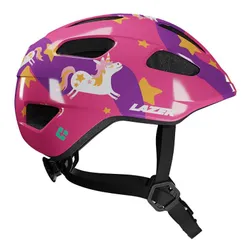 Kask rowerowy LAZER Pnut KinetiCore 2.0 Różowo-fioletowy dla Dzieci z możliwością zamontowania lampki (rozmiar XS)