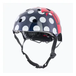 Kask rowerowy dziecięcy Hornit PolkaDot navy/white/red