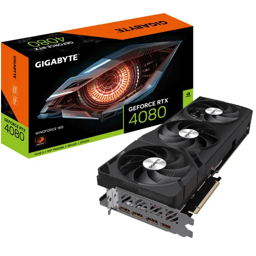 Karta graficzna Gigabyte GeForce RTX 4080 WINDFORCE 16GB GDDR6X 256bit DLSS