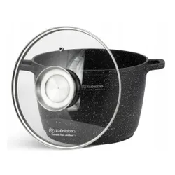 Garnek ceramiczny marmurowy kociołek głęboki wysoki 14l 32cm 8171